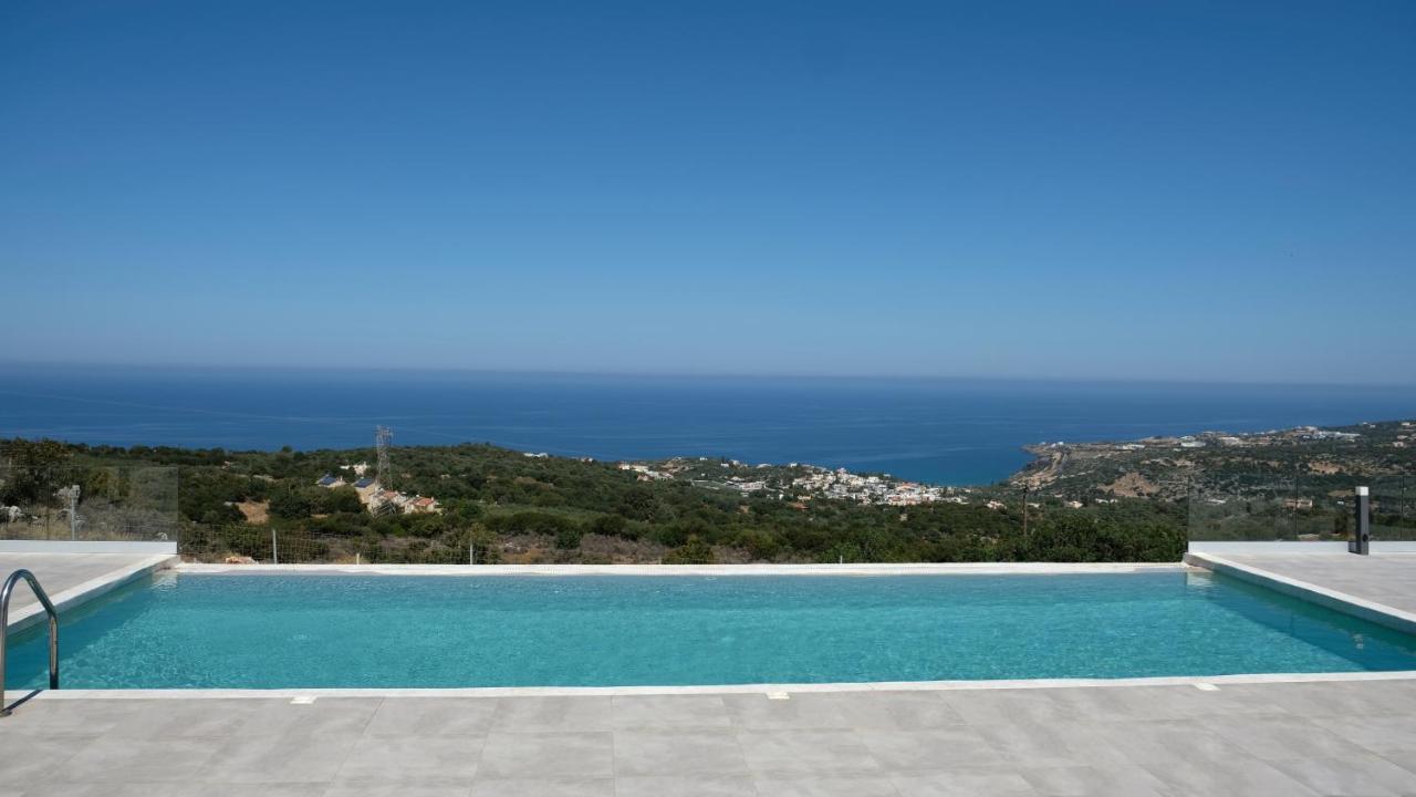 Eva Villas West With Infinity Pool & And Panoramic Sea View Gerani Chanion Zewnętrze zdjęcie