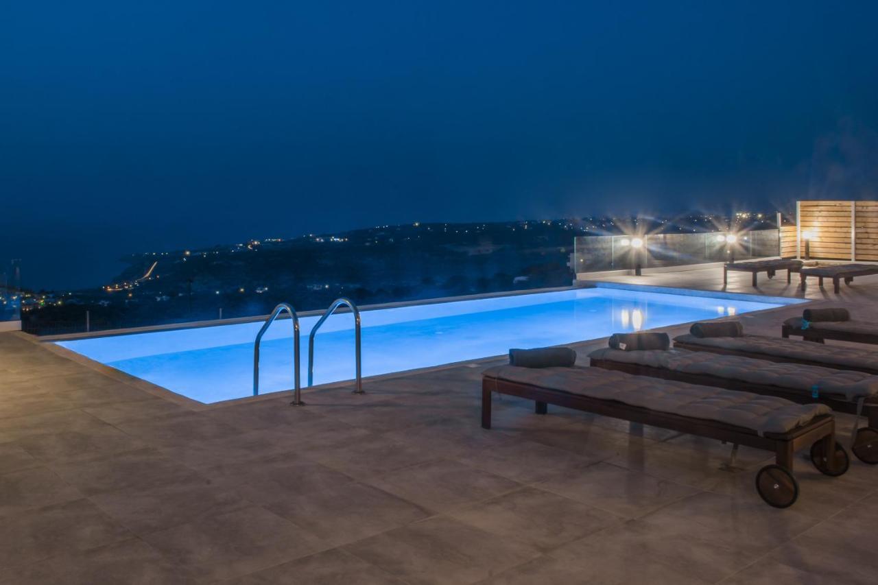 Eva Villas West With Infinity Pool & And Panoramic Sea View Gerani Chanion Zewnętrze zdjęcie