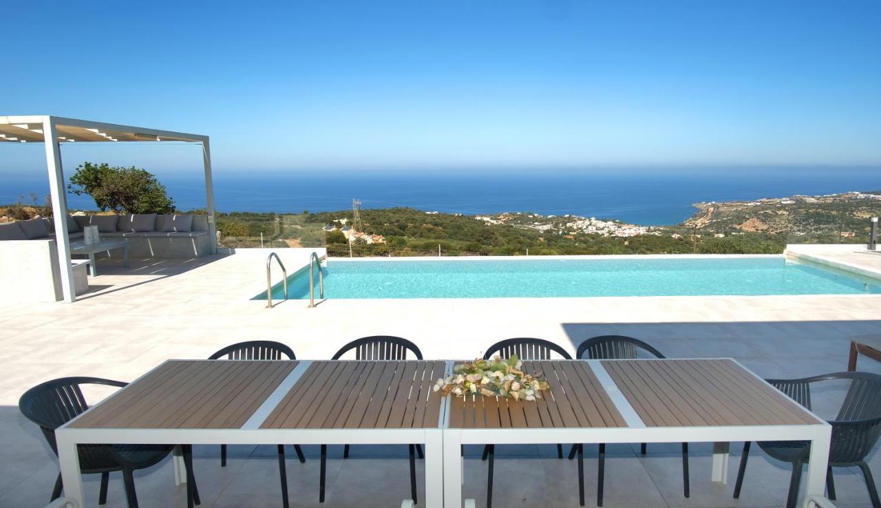 Eva Villas West With Infinity Pool & And Panoramic Sea View Gerani Chanion Zewnętrze zdjęcie