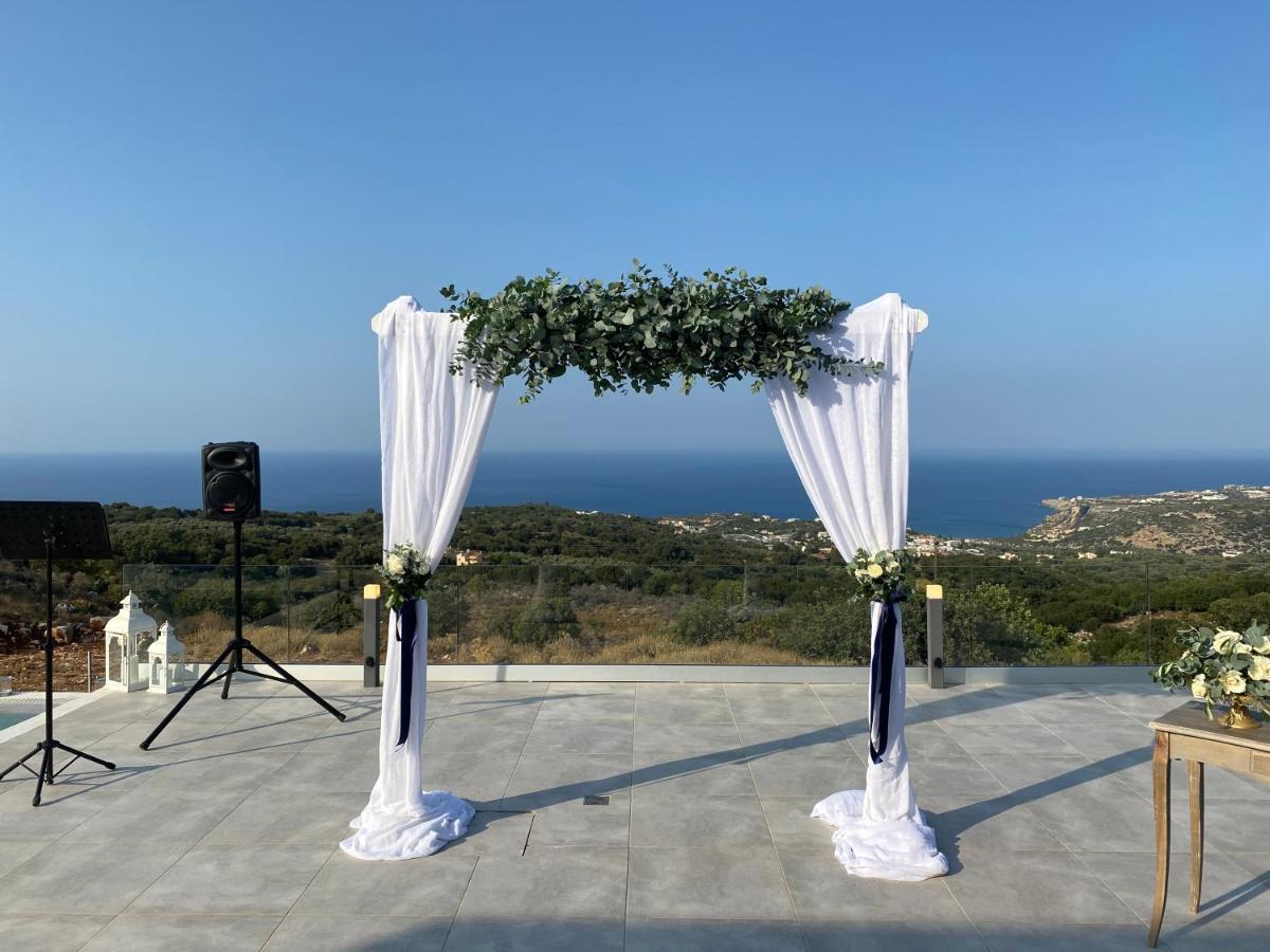 Eva Villas West With Infinity Pool & And Panoramic Sea View Gerani Chanion Zewnętrze zdjęcie